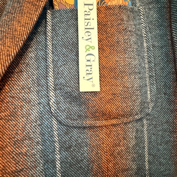 New w tags! Paisley & Gray Slim Fit Bromley Notch fall Suit. 44R, pants-38x32. - Picture 3 of 16